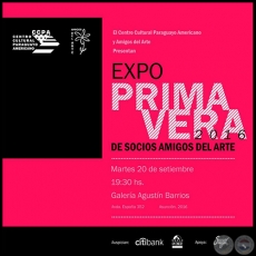Expo PRIMAVERA 2016 - Obra de Gloria Pistilli - Martes 20 de setiembre de 2016